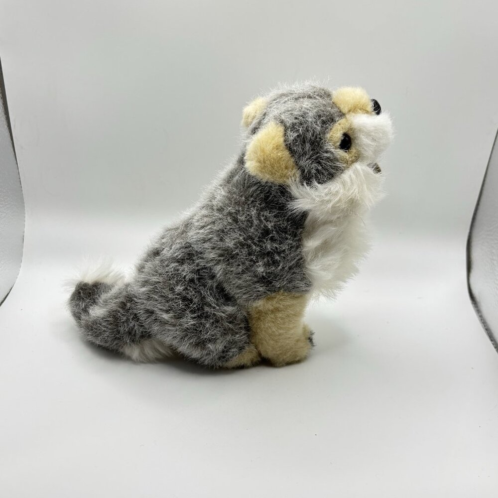 Defenders Of Wildlife Howling Wolf Pup 8” Plush Stuffed Animal Dog Puppy Gray - Picture 5 of 13